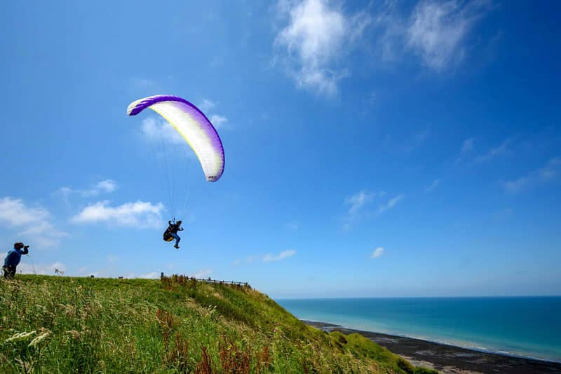 Baptême de parapente en Normandie